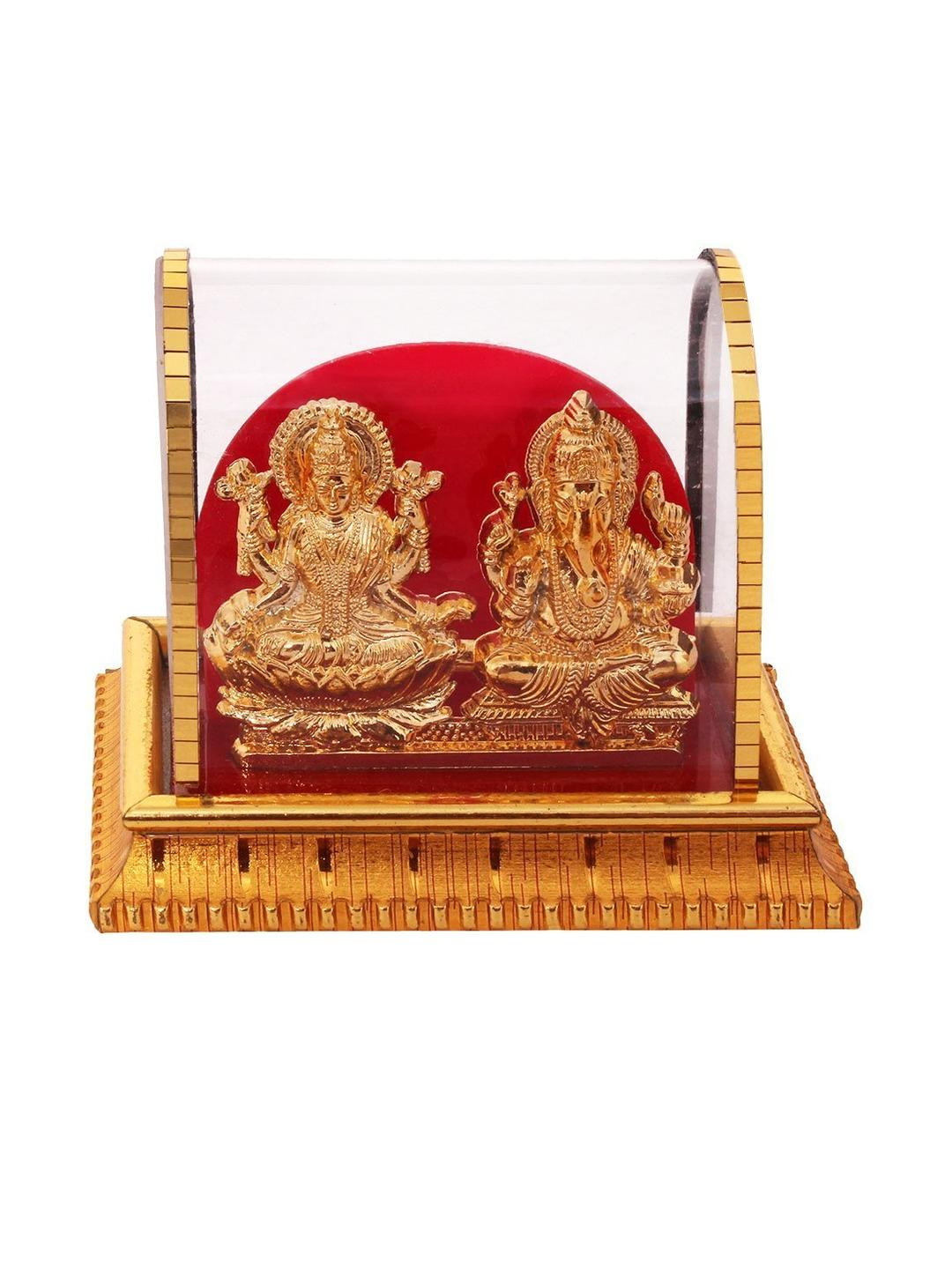 Awesome craft Gold Toned Lakshmi Ganesh Idol Showpiece