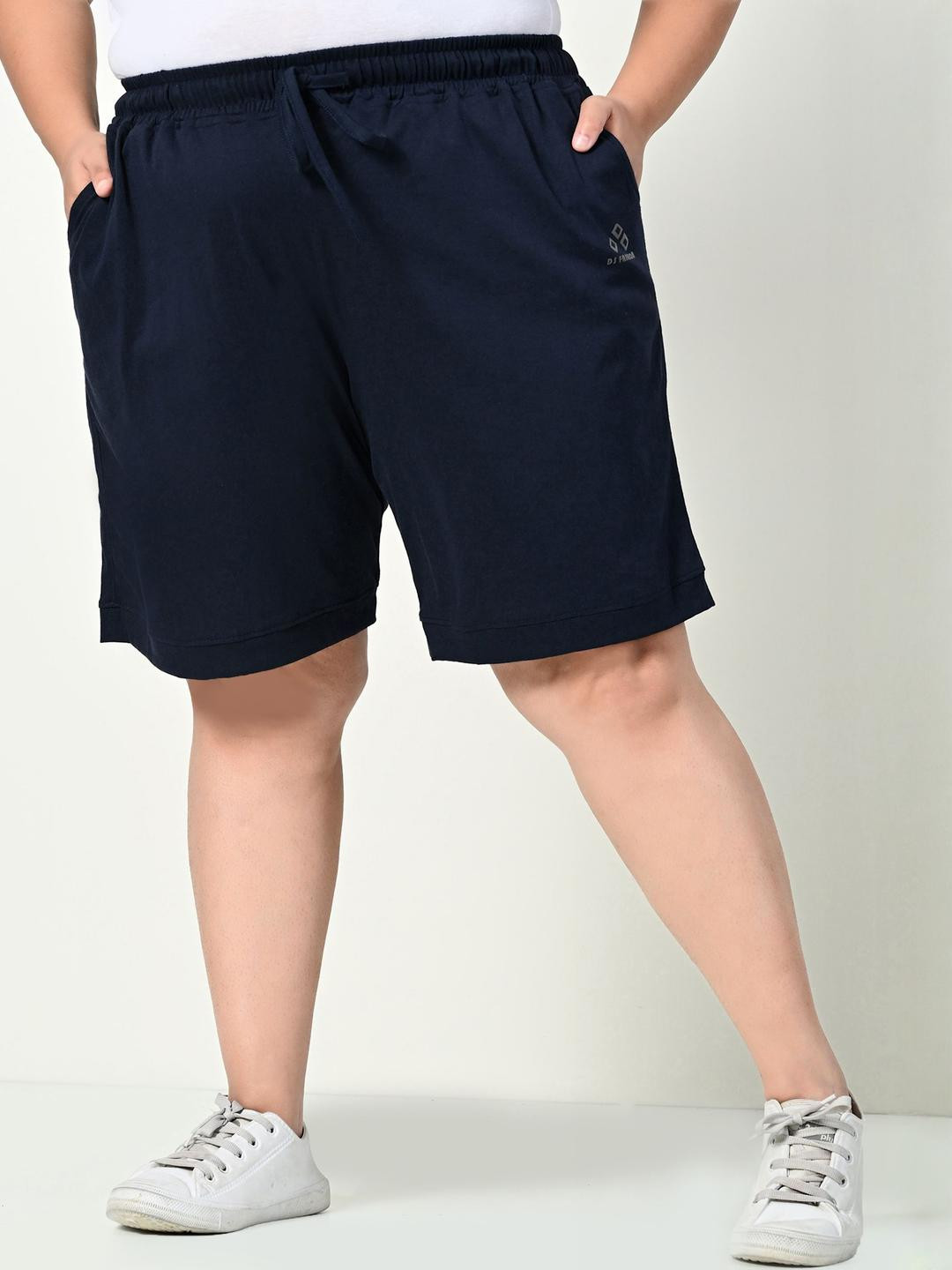 ALIZA Women Loose Fit Mid-Rise Shorts