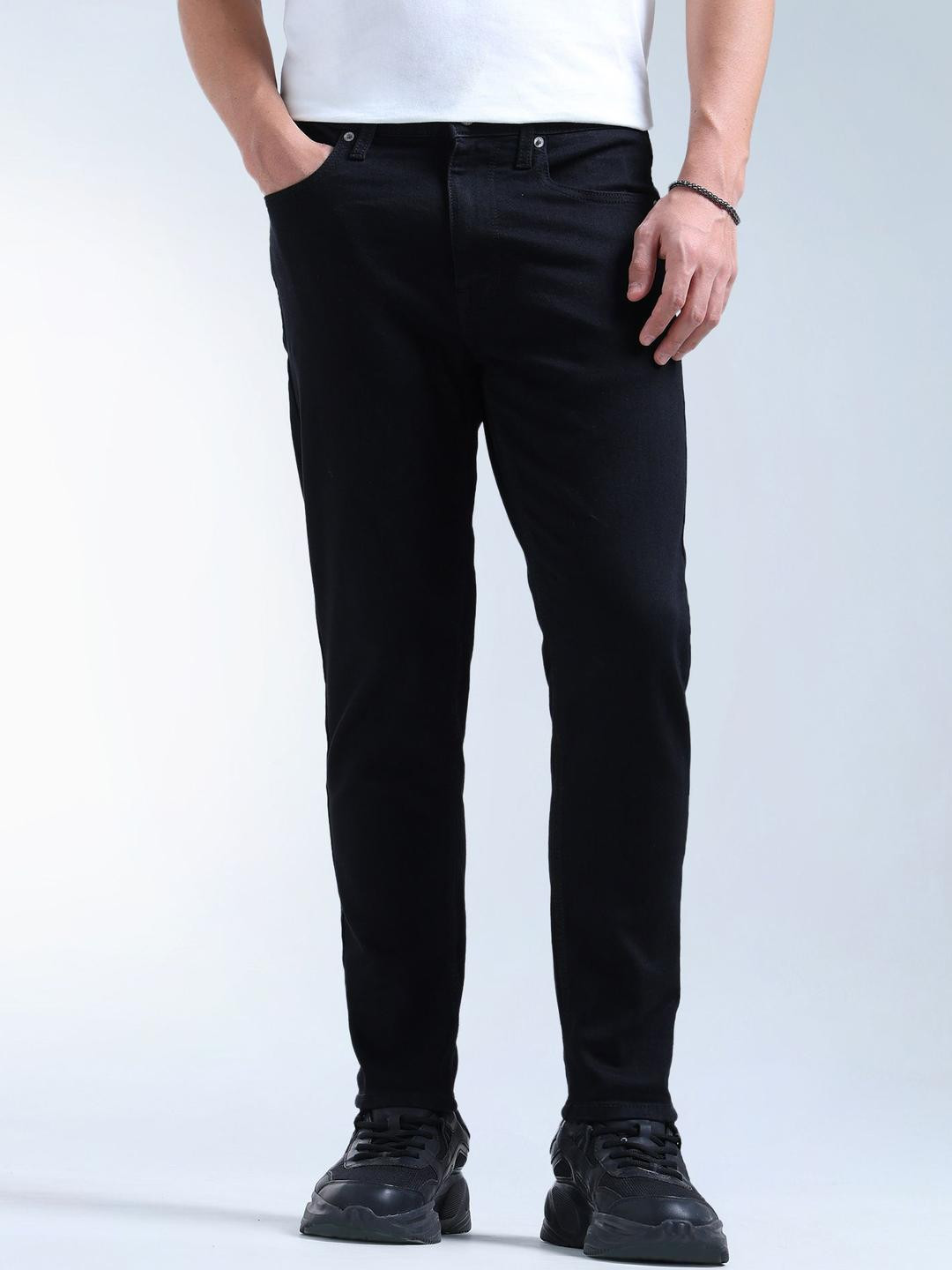 Flying Machine Mrtf Men Mankle Relaxed Fit Mid-Rise Clean Look Stretchable Jeans