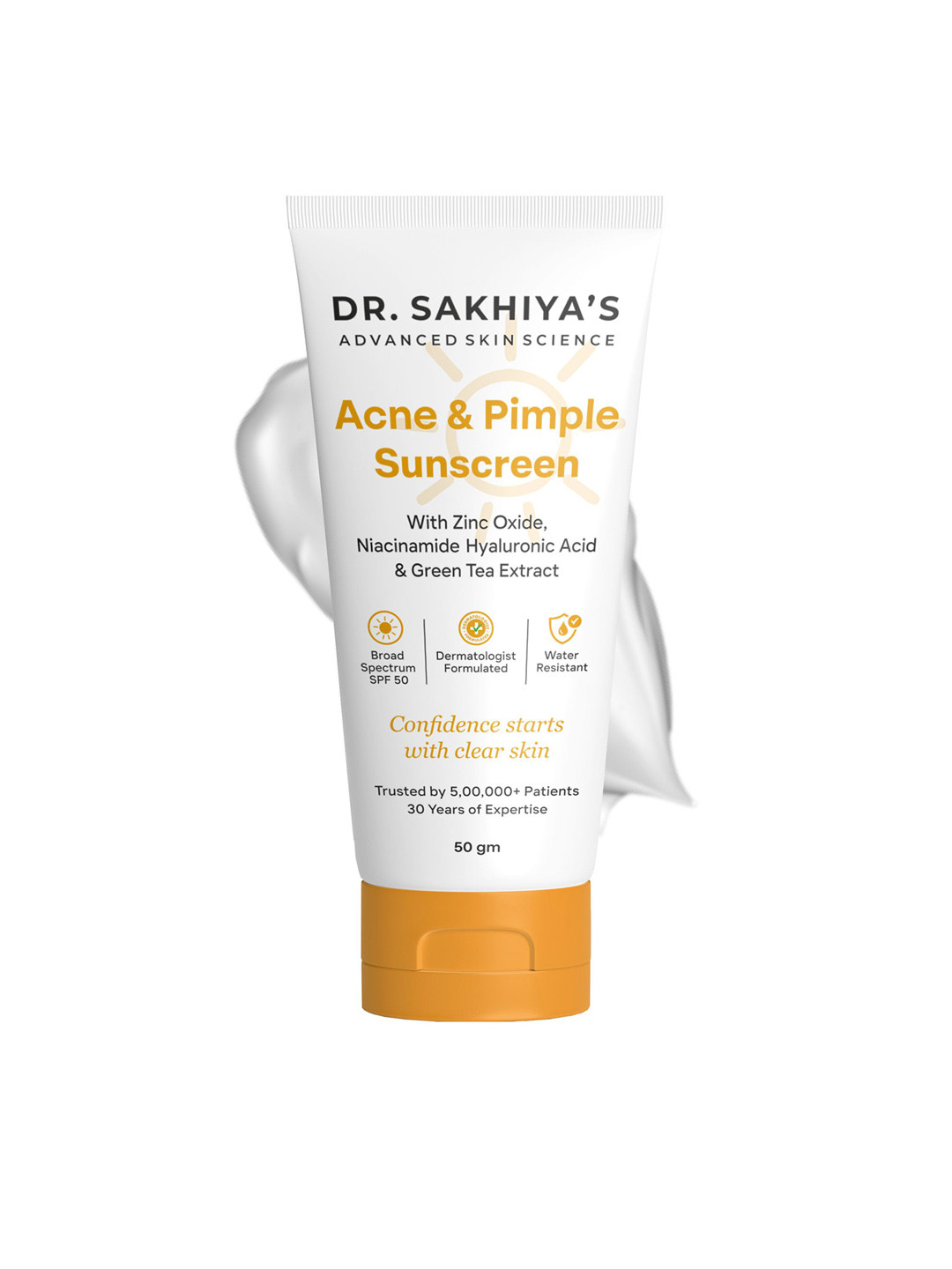 DR. SAKHIYA'S Acne & Pimple Sunscreen SPF 50 - 50 g