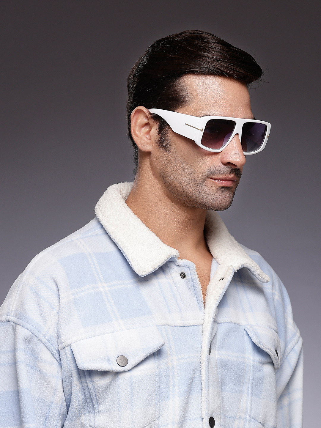 HASHTAG EYEWEAR Unisex Square Sunglasses with UV Protected Lens KGFT(14)-98171-C6