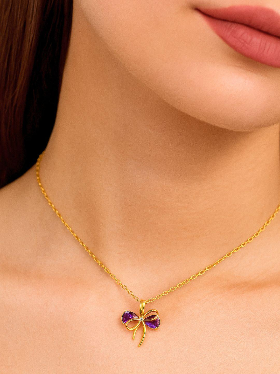 Bauble Cluster Women 18k Gold-Plated Contemporary Pendant with Chain