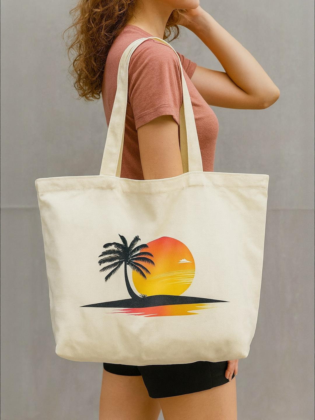 HSR Sunset Printed Tote Bag