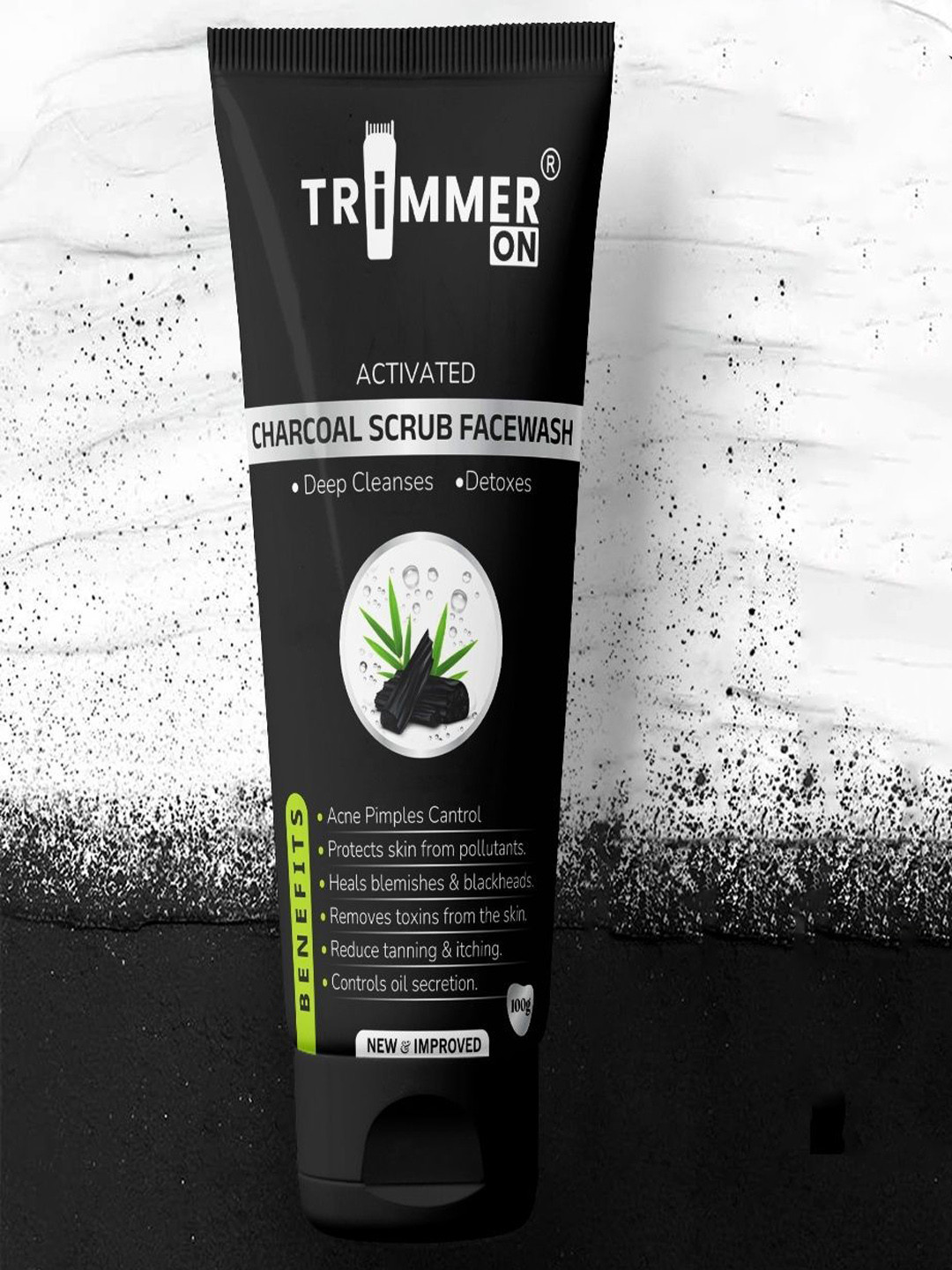Trimmer on Activated Charcoal Scrub Facewash For Deep Cleansing - 100 g Each