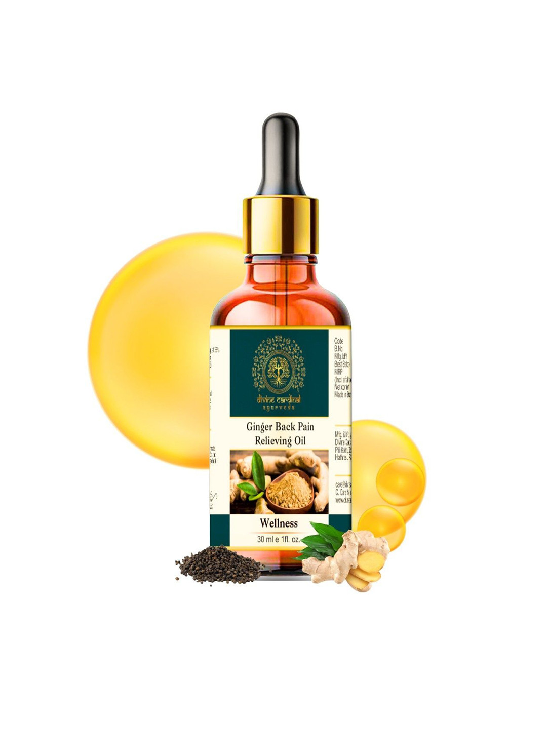 Divine cardinal Ginger Back Pain Relieving Oil- 30 ml