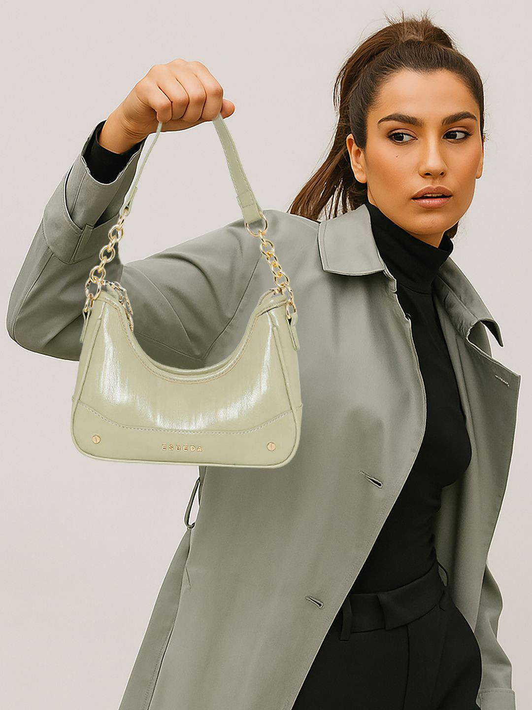 ESBEDA Shopper Half Moon Hobo Bag