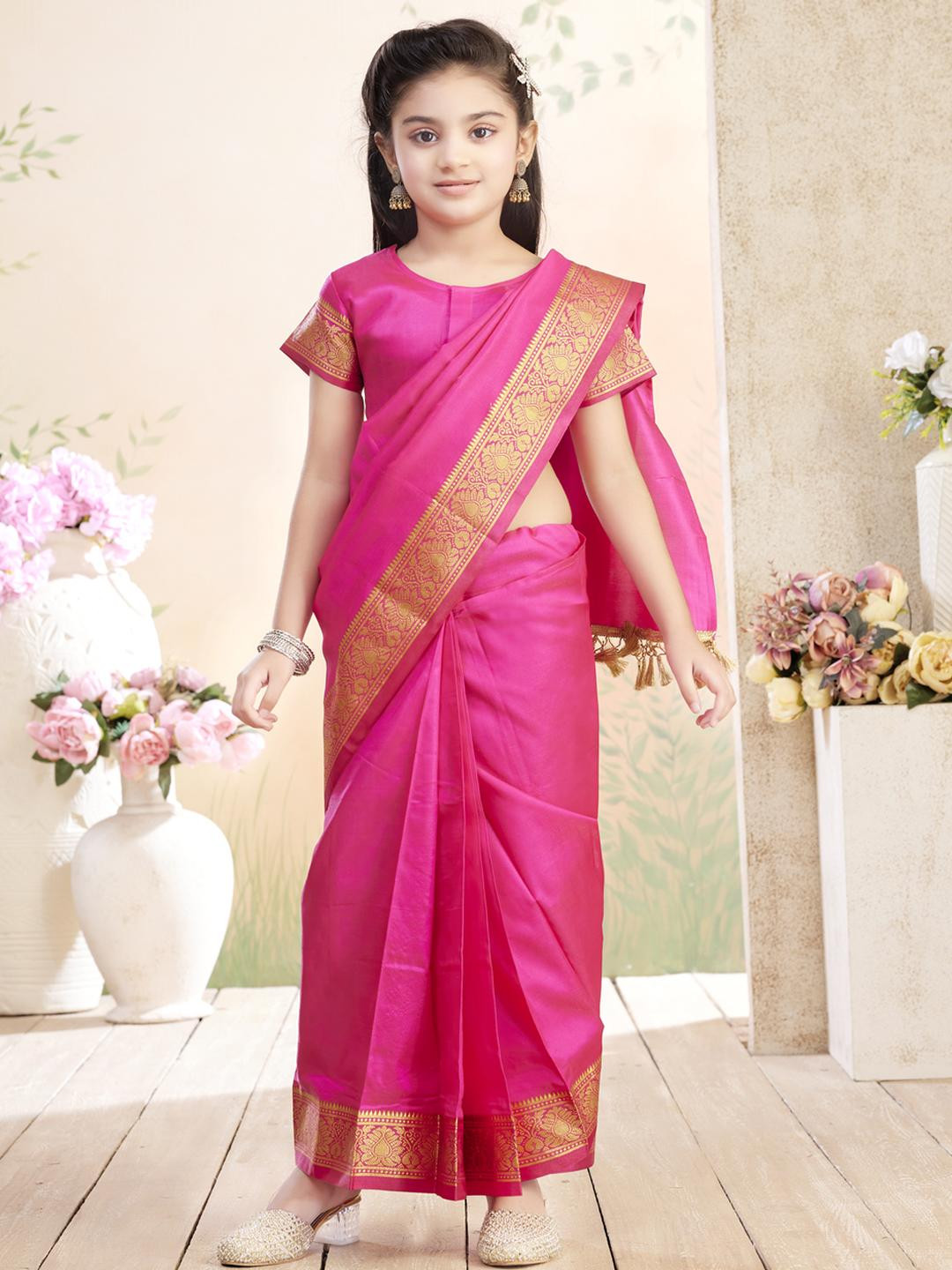 Sangria Pink  Sarees