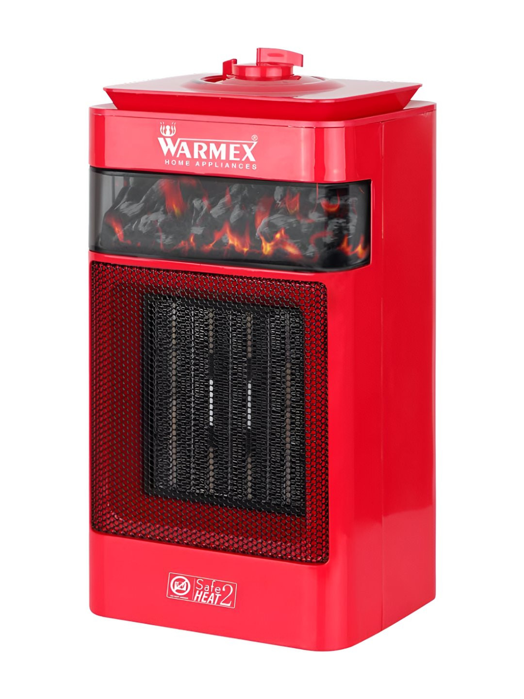 Warmex Home Appliances Red & Black 2 Heat Setting Fast Heating Bonfire Room Heater