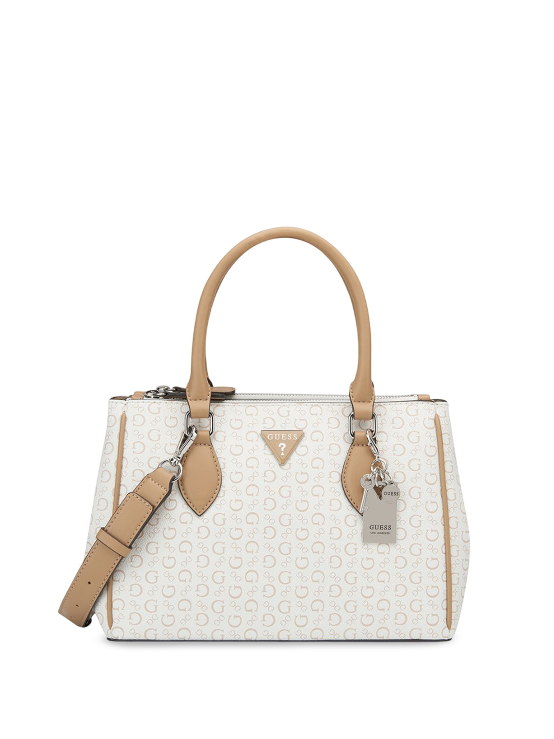 GUESS Brand Logo Printed Bucket Handheld Bag