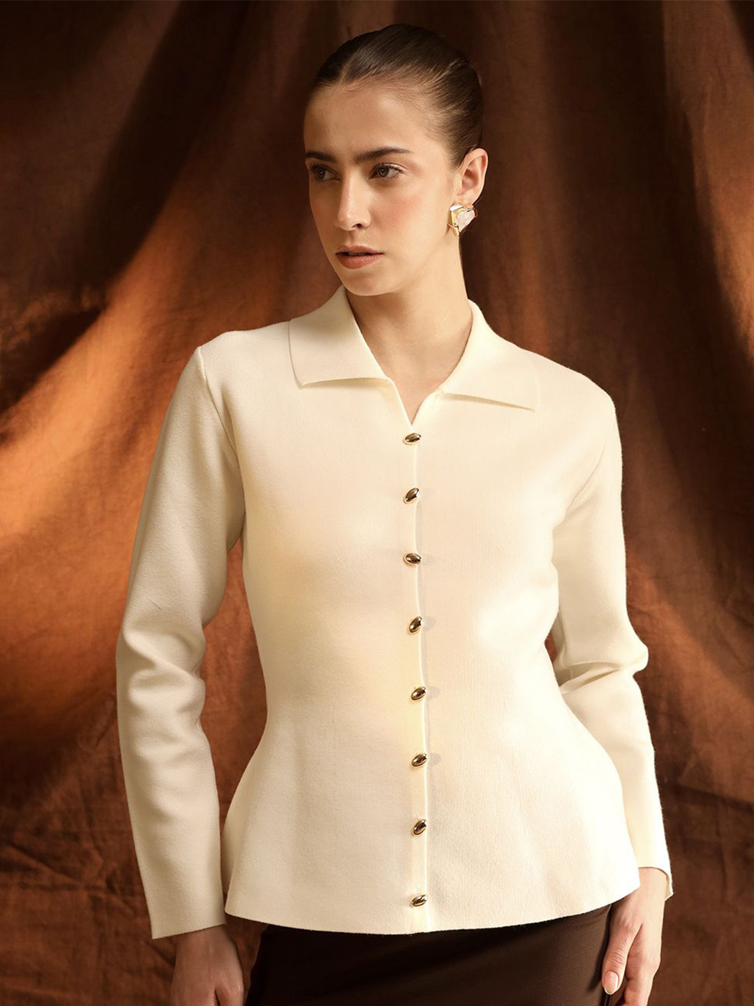 Kazo Gaelic Women Shirt Collar Shirt Style Top