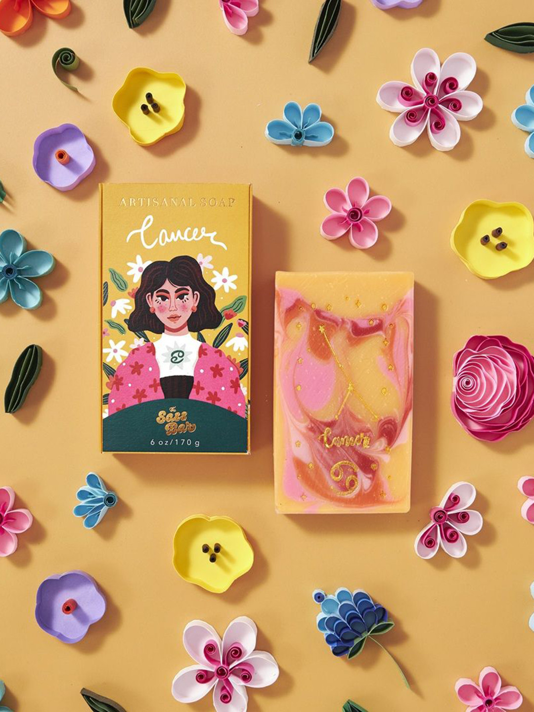 The Sass Bar Cancer Star Sign Soap- 135 g