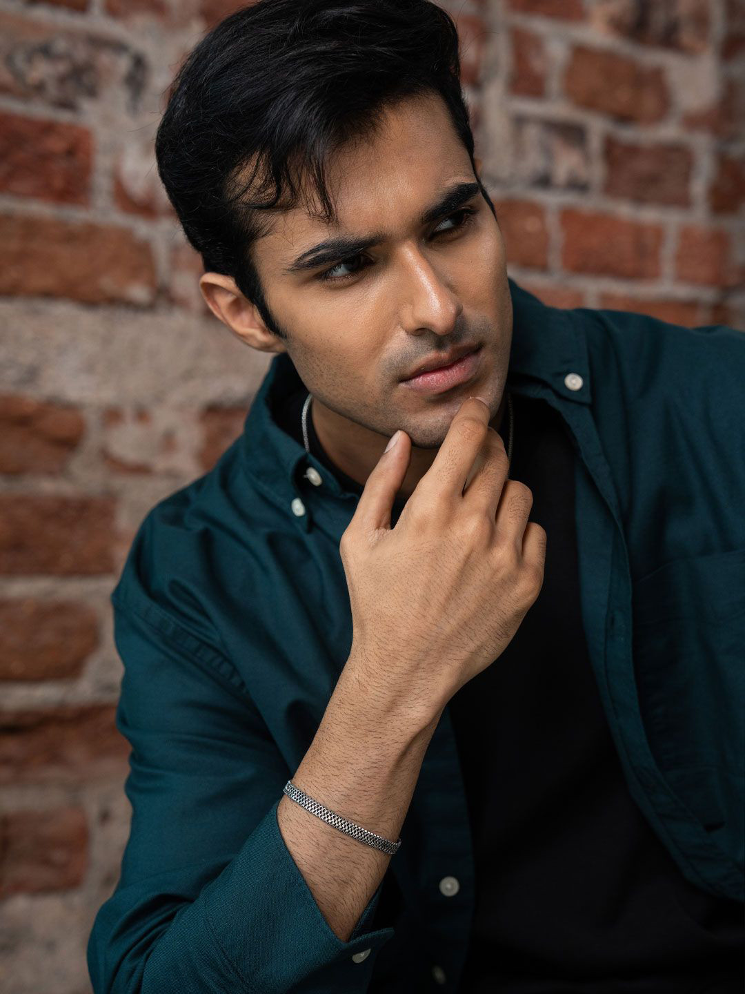 SHAYA Rivet Men 925 Sterling Silver Wraparound Bracelet