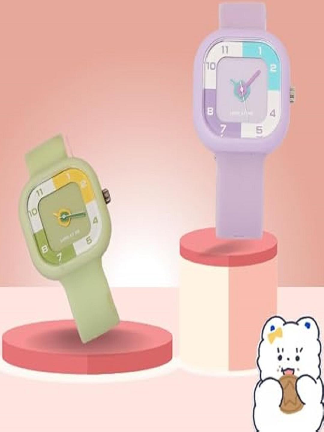 STYLEFLIX Unisex Kids Silicon Straps Water Proof Analogue Watch