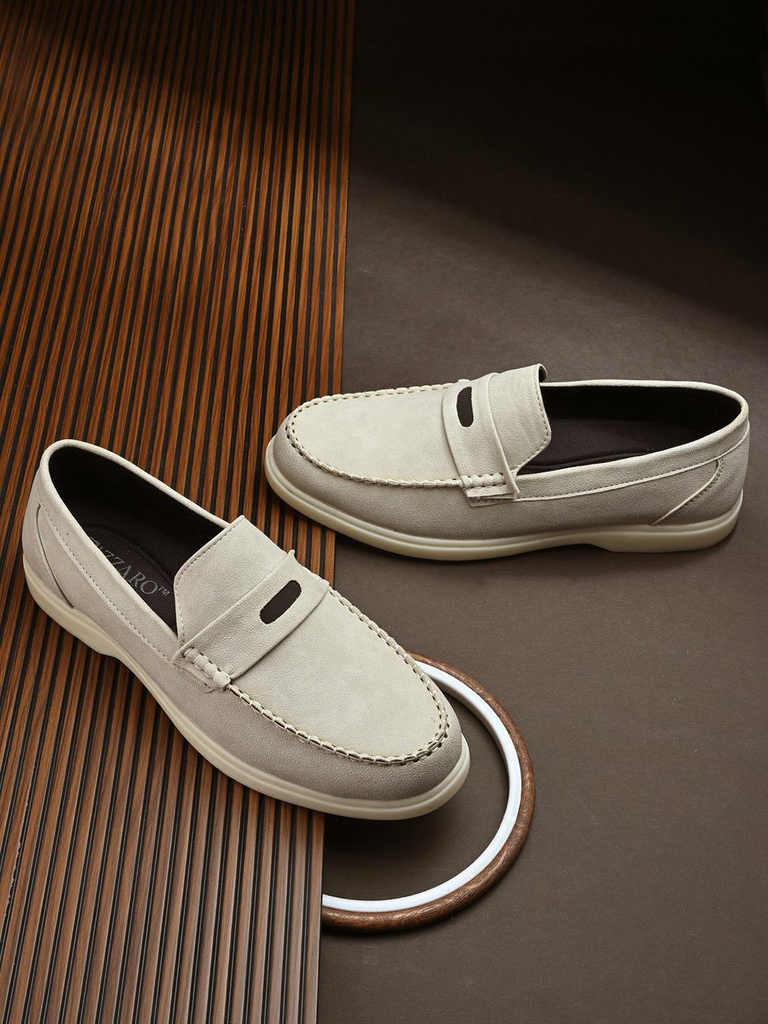 BIZZARO Men Round Toe Slip-On Loafers