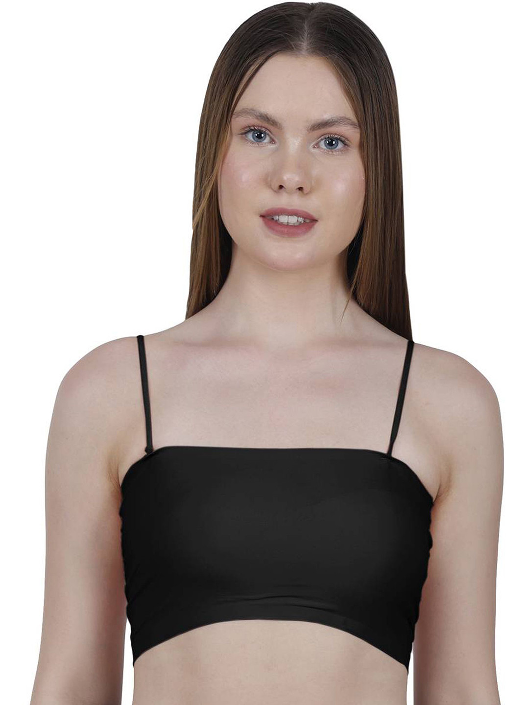 BROKE BRAND Full Coverage Lightly Padded Slip-On Non-Wired Bandeau Bra