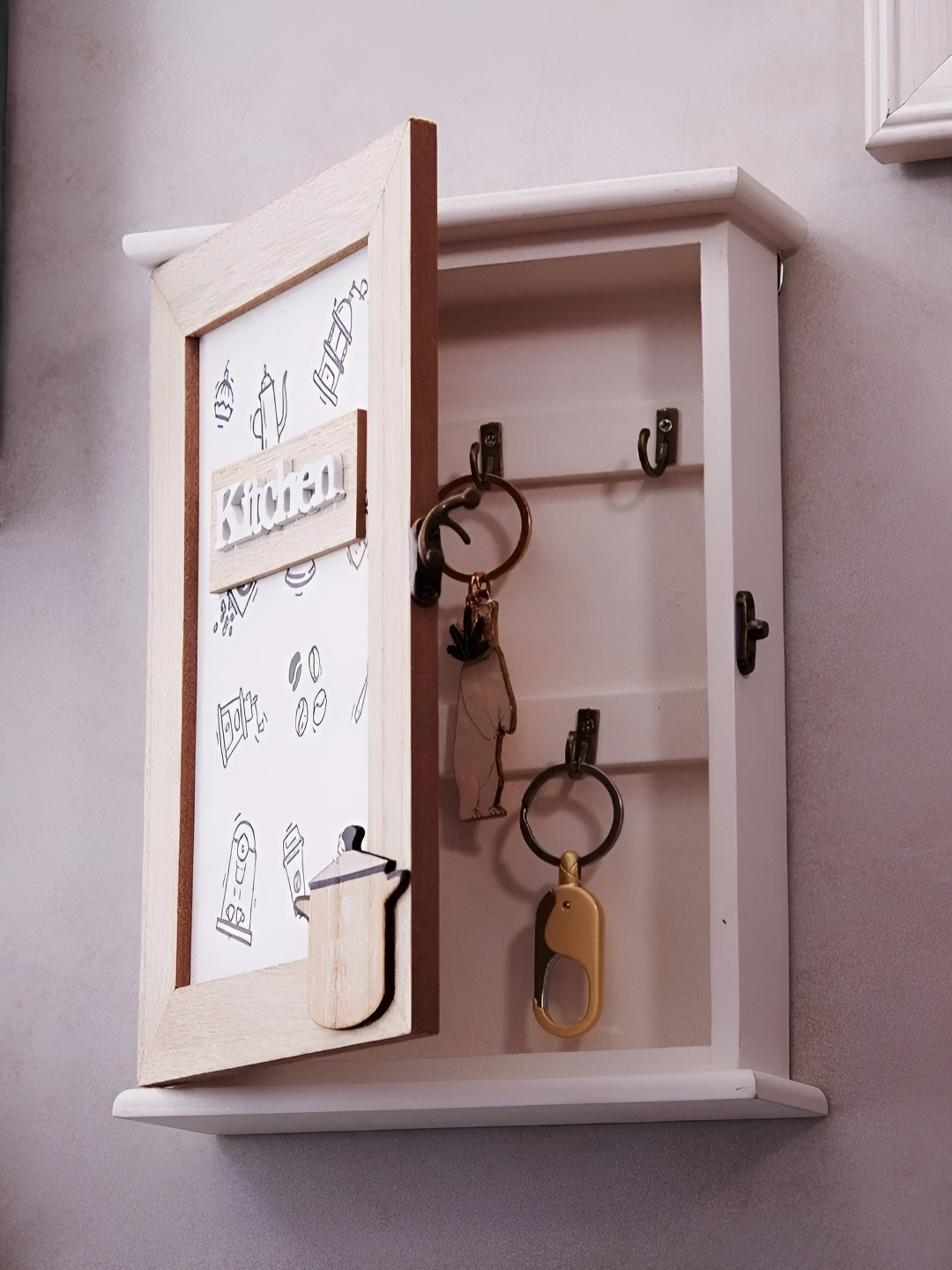 eazy wagon Key Box Wall Hanging - Kitchen (5 Hooks)