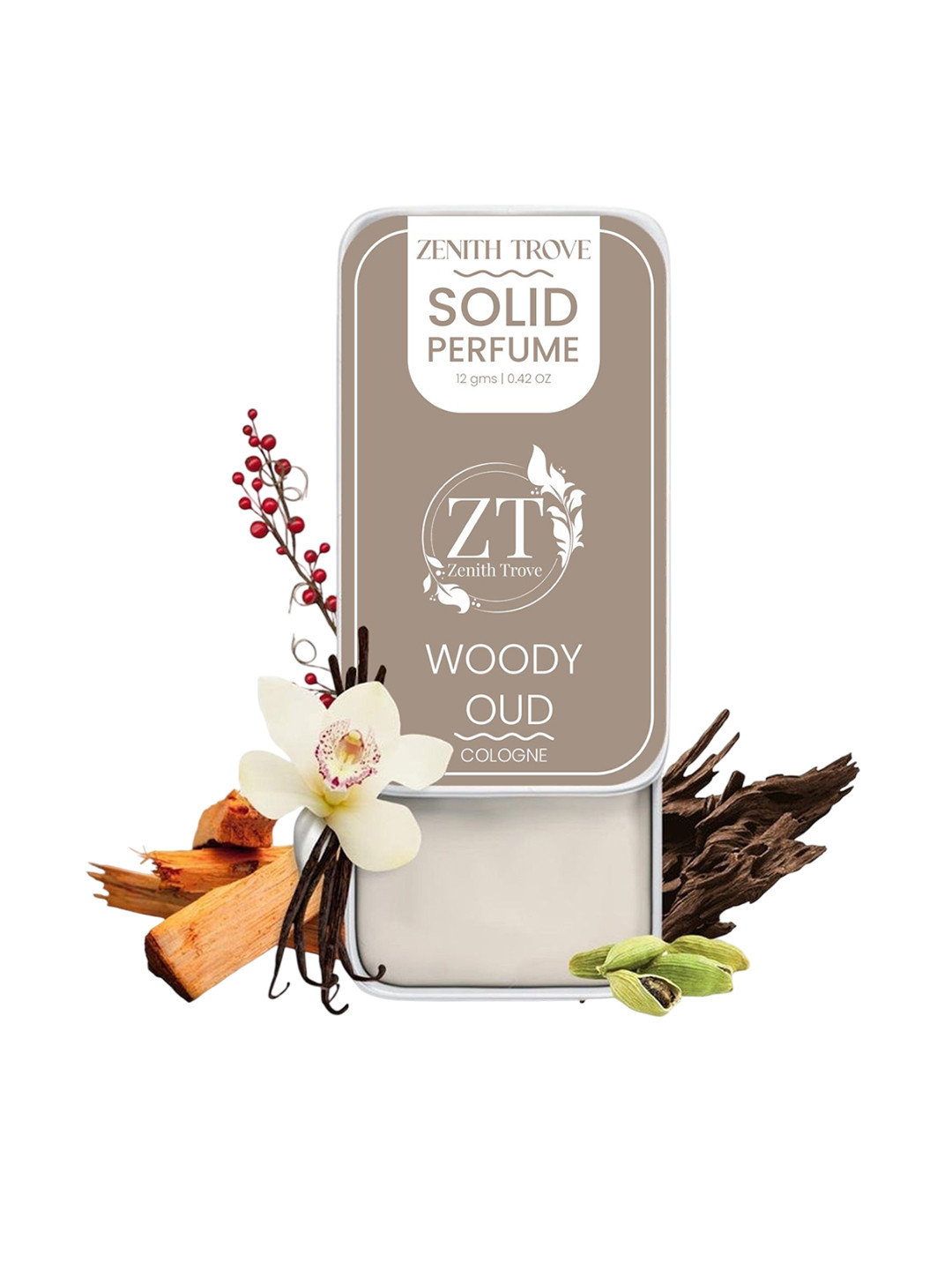 Zenith Trove Woody Oud Long-Lasting Perfume Wax - 12 g
