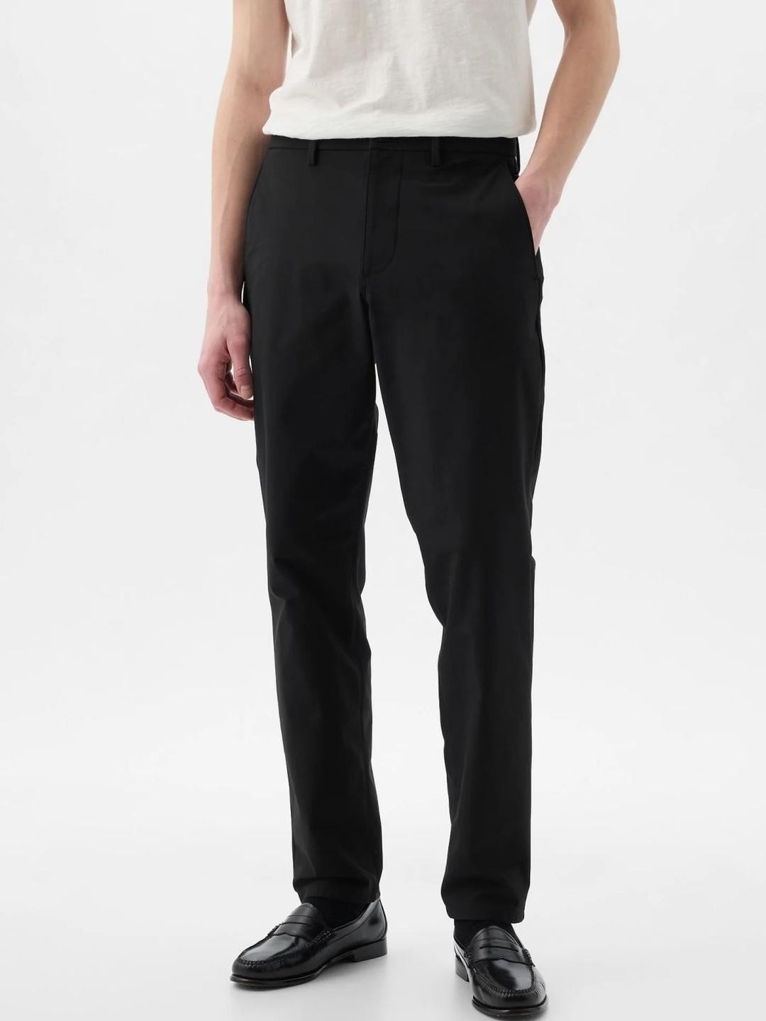 GAP Men Slim Fit Mid-Rise Chino Formal Trousers