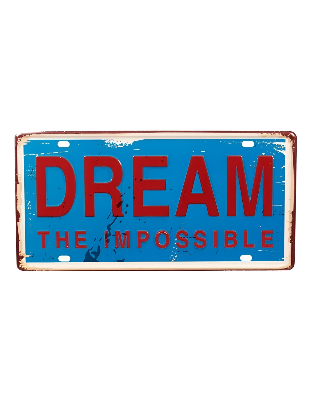 eazy wagon Number Plates wall sign - Dream the impossible