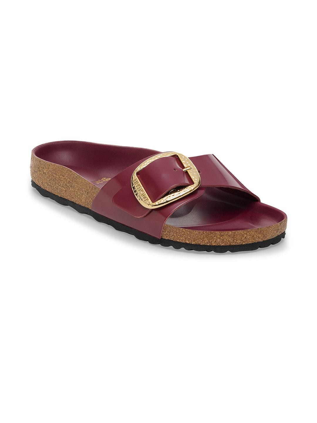 Birkenstock Women Red Casual Slip-On Comfort Sandals