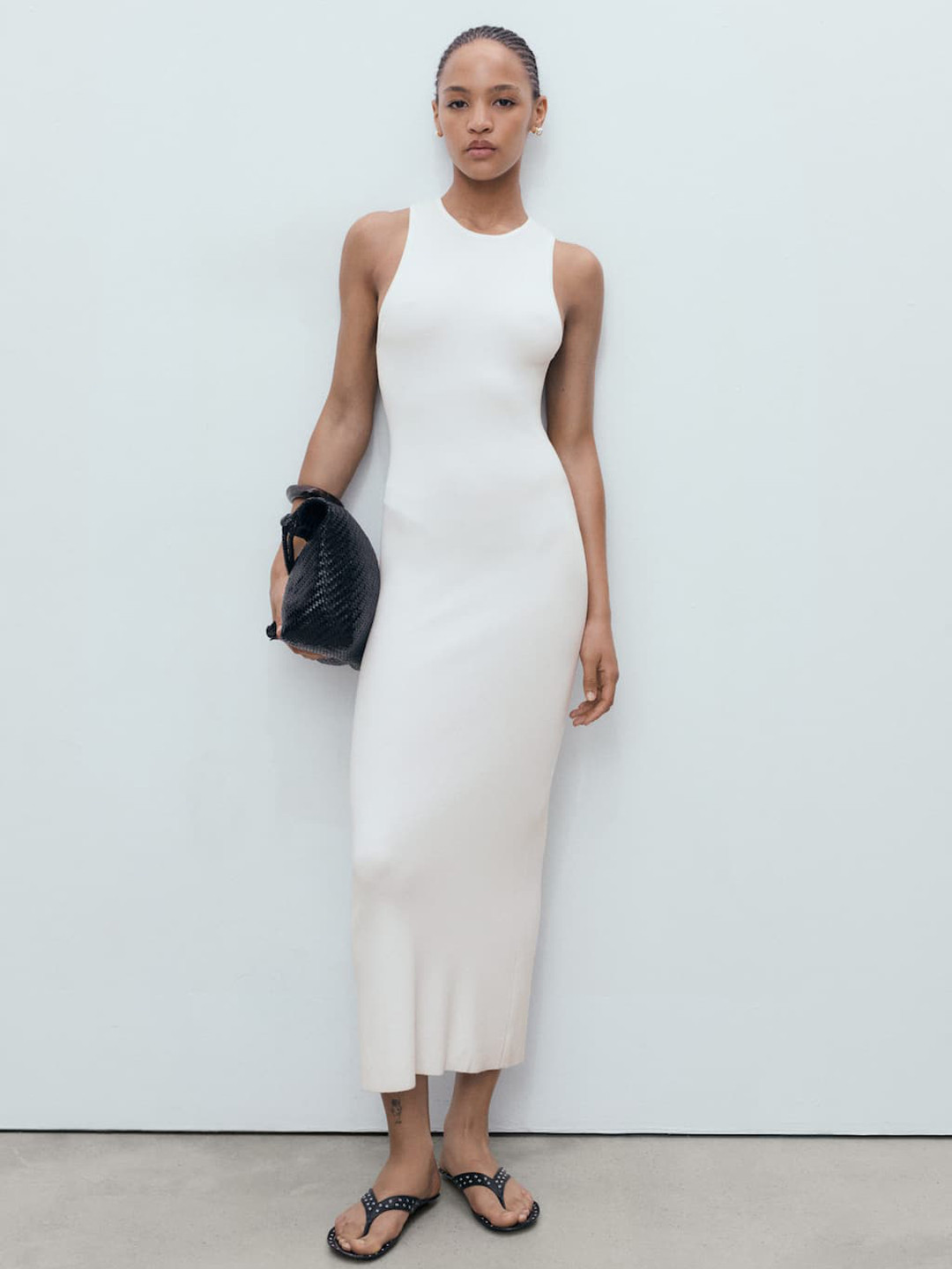 MANGO Bodycon Knitted Maxi Dress