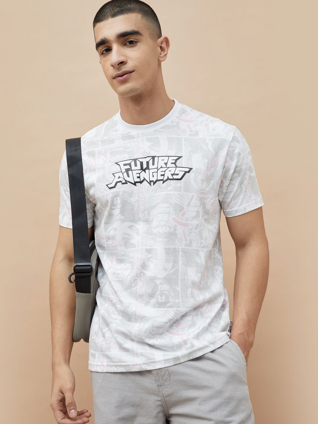 Fame Forever by Lifestyle Avengers Typography Printed Cotton Regular Fit T-shirt