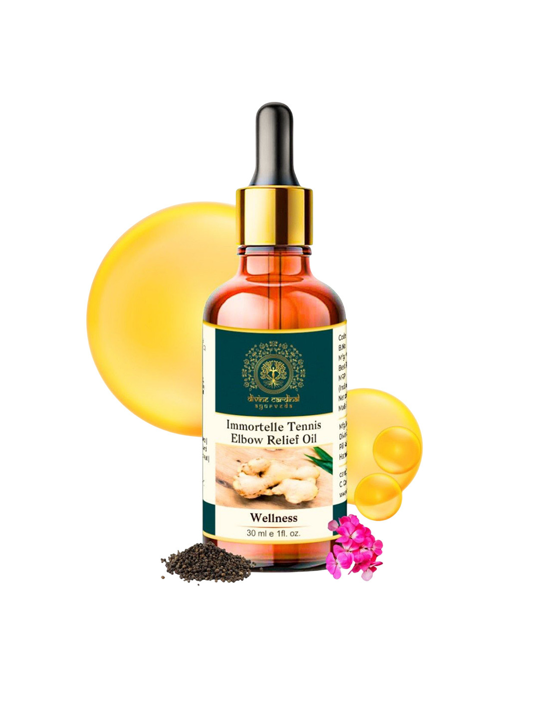 Divine cardinal Immortelle Tennis Elbow Relief Oil- 30 ml