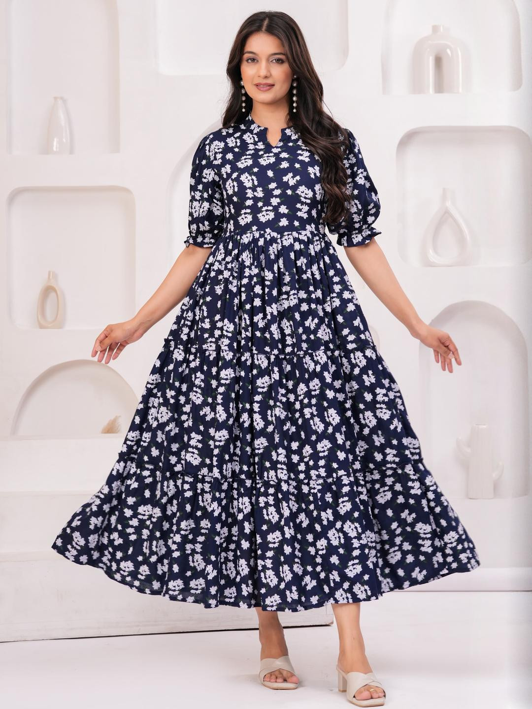 Machla Women Floral Printed Dresses
