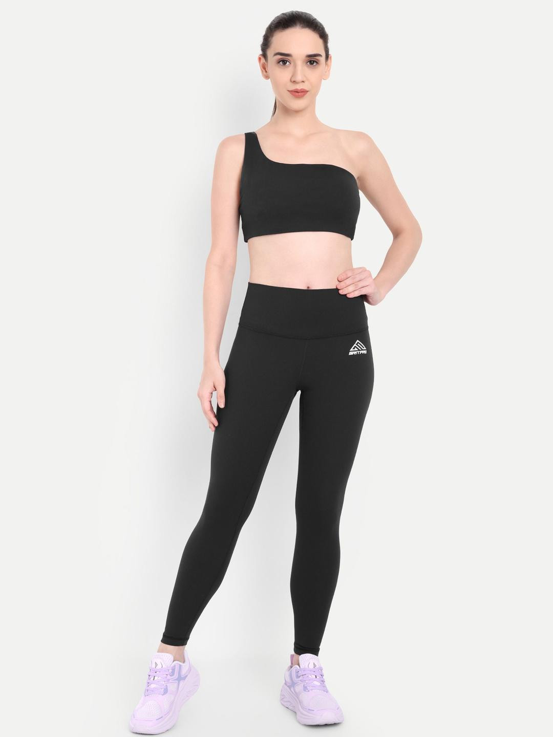 GRITPRO One Shoulder Top With Leggings
