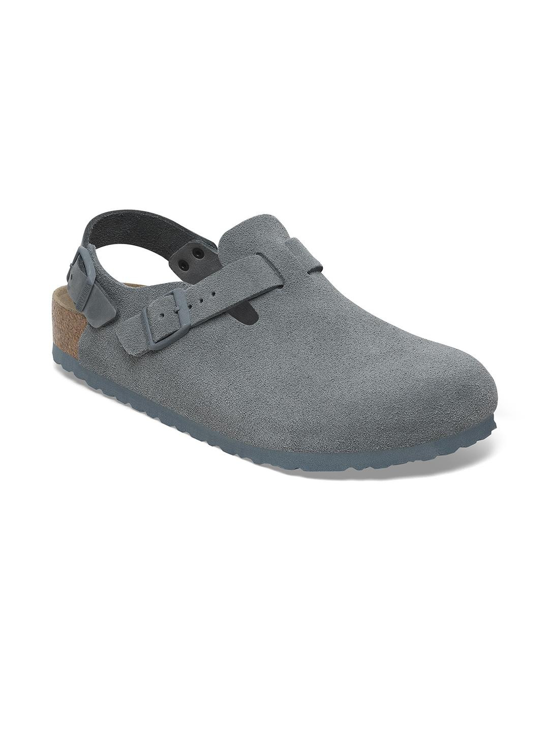 Birkenstock Unisex Grey Casual Slip-On Clogs
