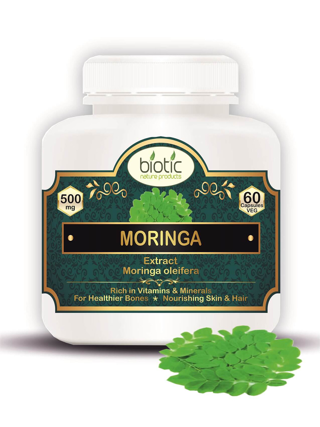 Biotic Moringa Oleifera Leaf Extract Capsules - 60 Capsules