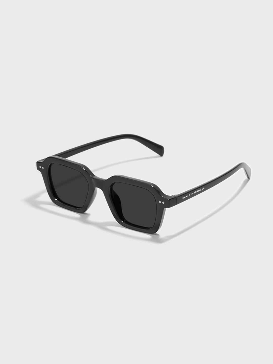 SAM & MARSHALL Unisex Square Sunglasses VADER_BLACK_20036-Black