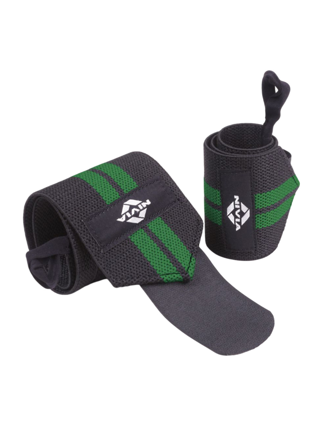 NIVIA Set Of 2 Weight Lifting Wrist Support With Thumb Loop Strap