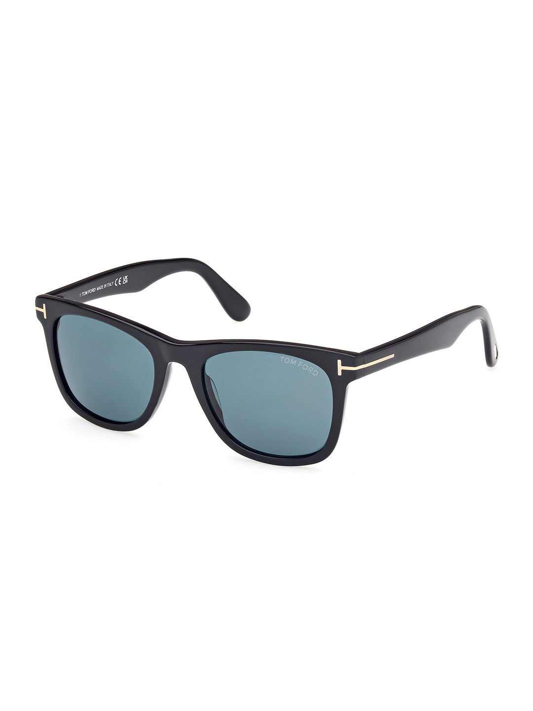 Tom Ford Men Green Lens & Black Wayfarer Sunglasses FT1099 52 01N