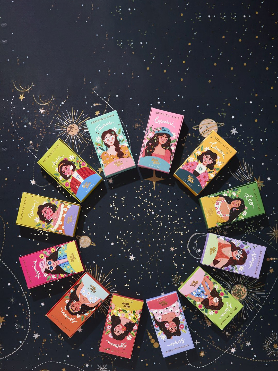 The Sass Bar Gemini Star Sign Soap- 135 g