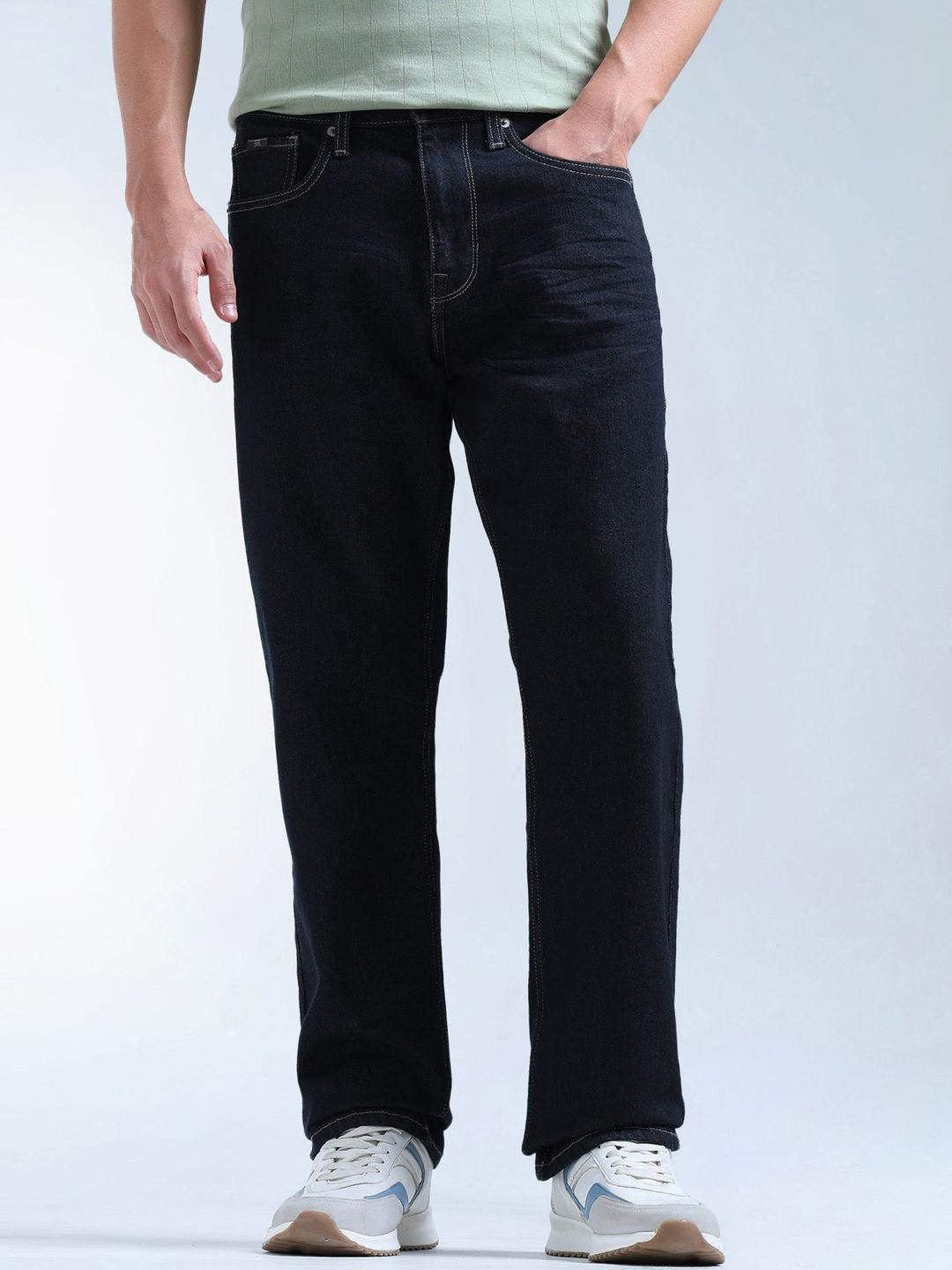 Flying Machine Mrtf Men Straight Fit Low-Rise Cotton Stretchable Jean