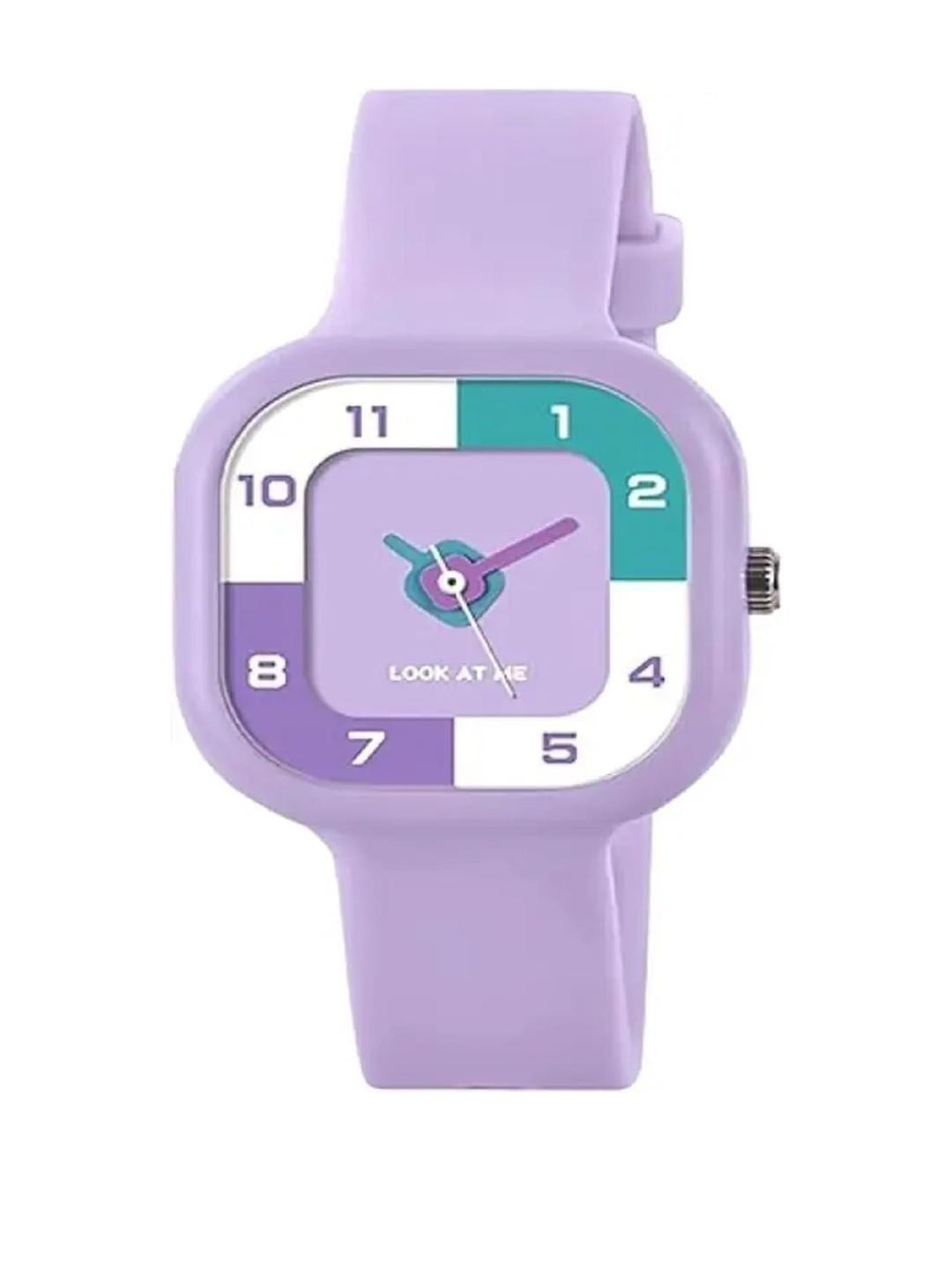 STYLEFLIX Unisex Kids Purple Dial & Straps Analogue Multi Function Watch