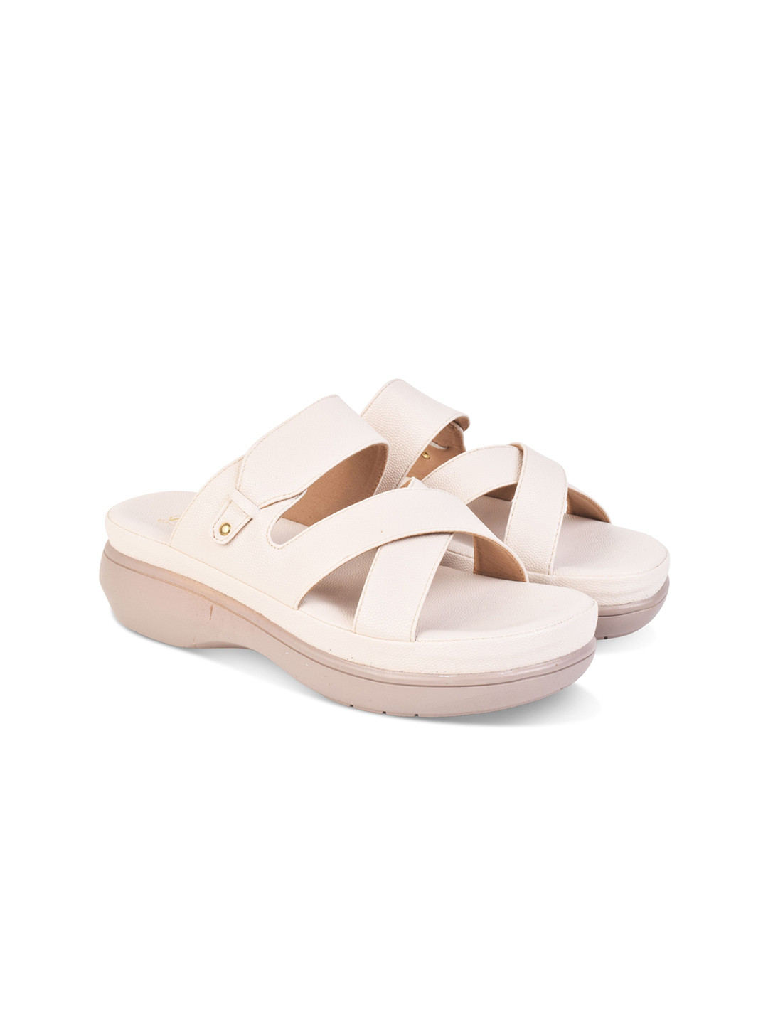 BLINDER Women Textured Open Toe Platform Sandals