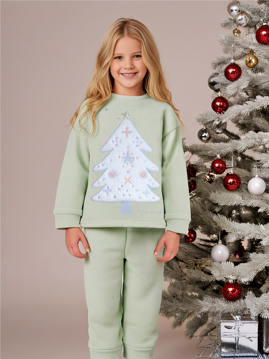 Cherry Crumble Kids Printed Winter Nightsuits