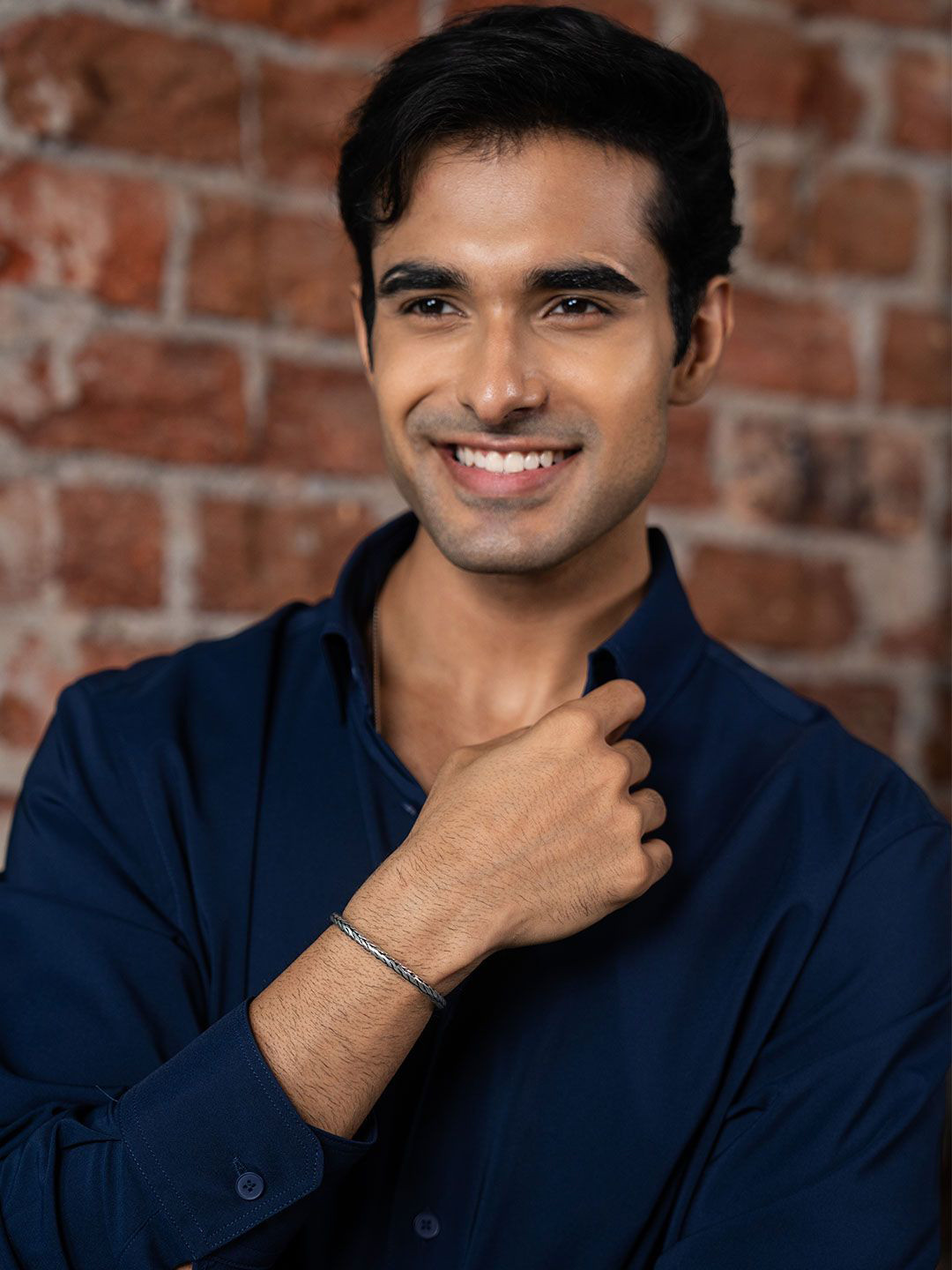 SHAYA Men 925 Sterling Silver Wraparound Bracelet