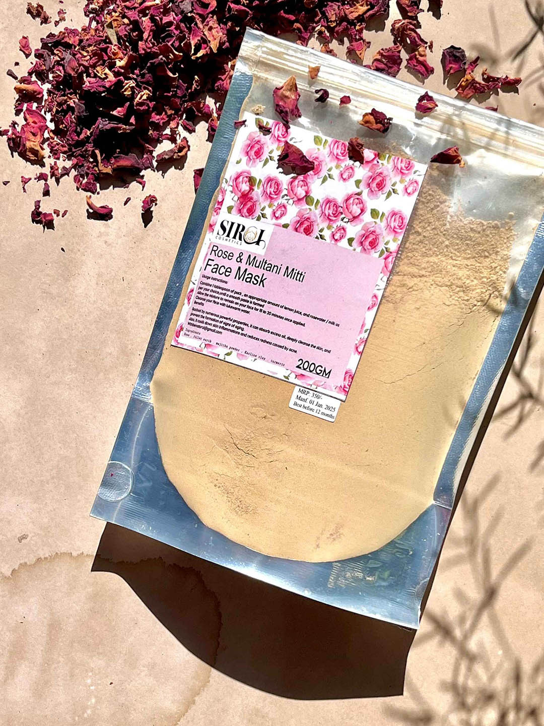 SIROI Rose Multani Face Pack For Deep Cleansing - 200 g