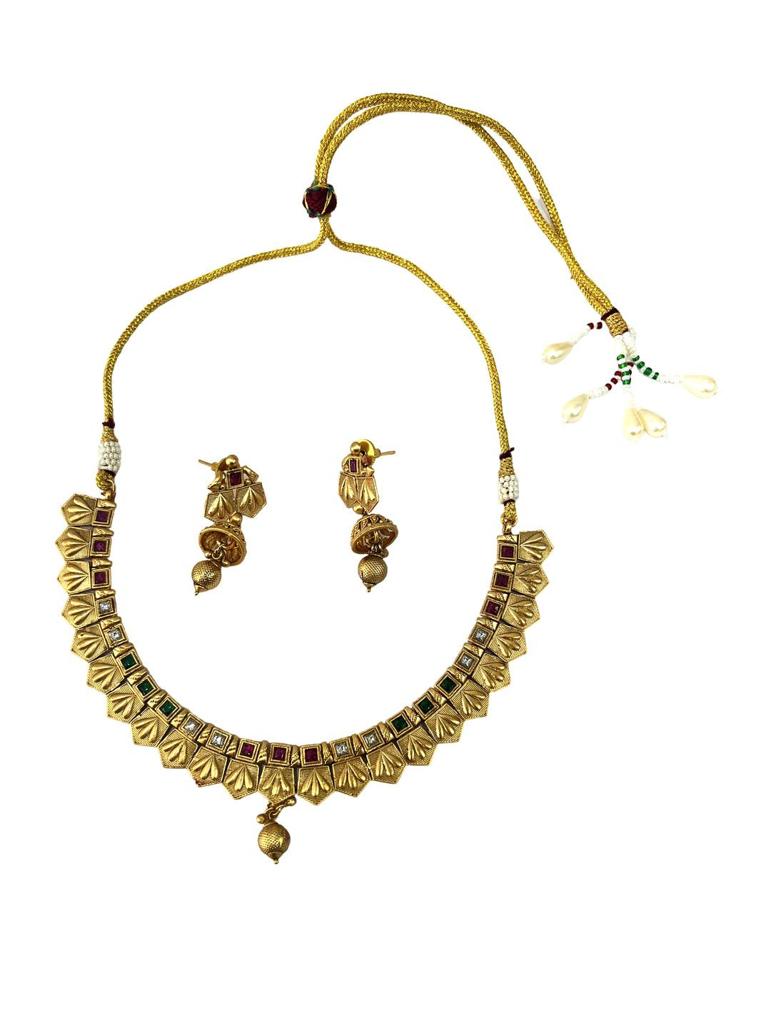 J D Jewellers Women Gold-Plated Necklace Set