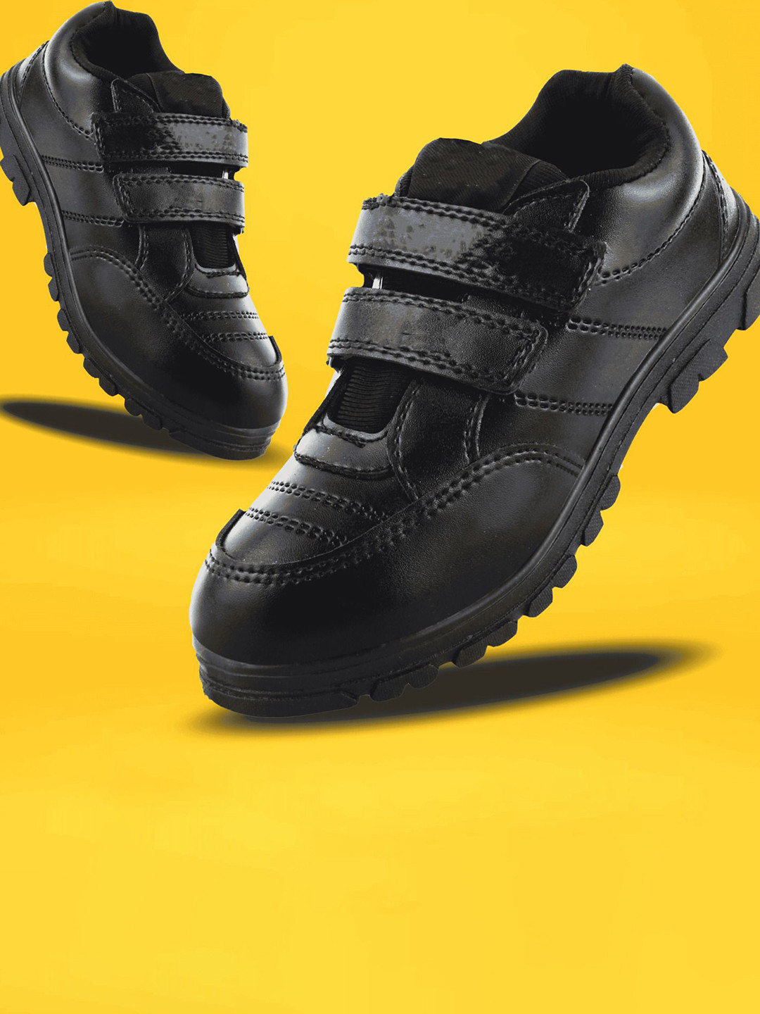 ELECANT Boys Velcro Round Toe Sneakers