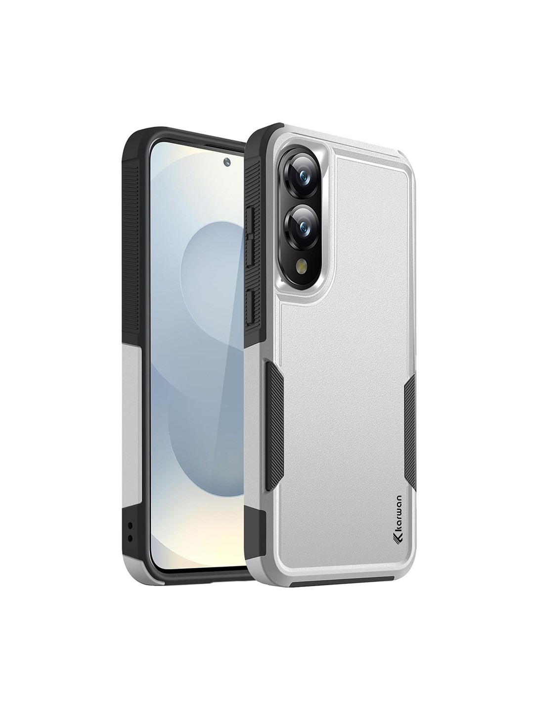 Karwan Samsung S25 Edge Rugged Dual Layer Back Case Cover
