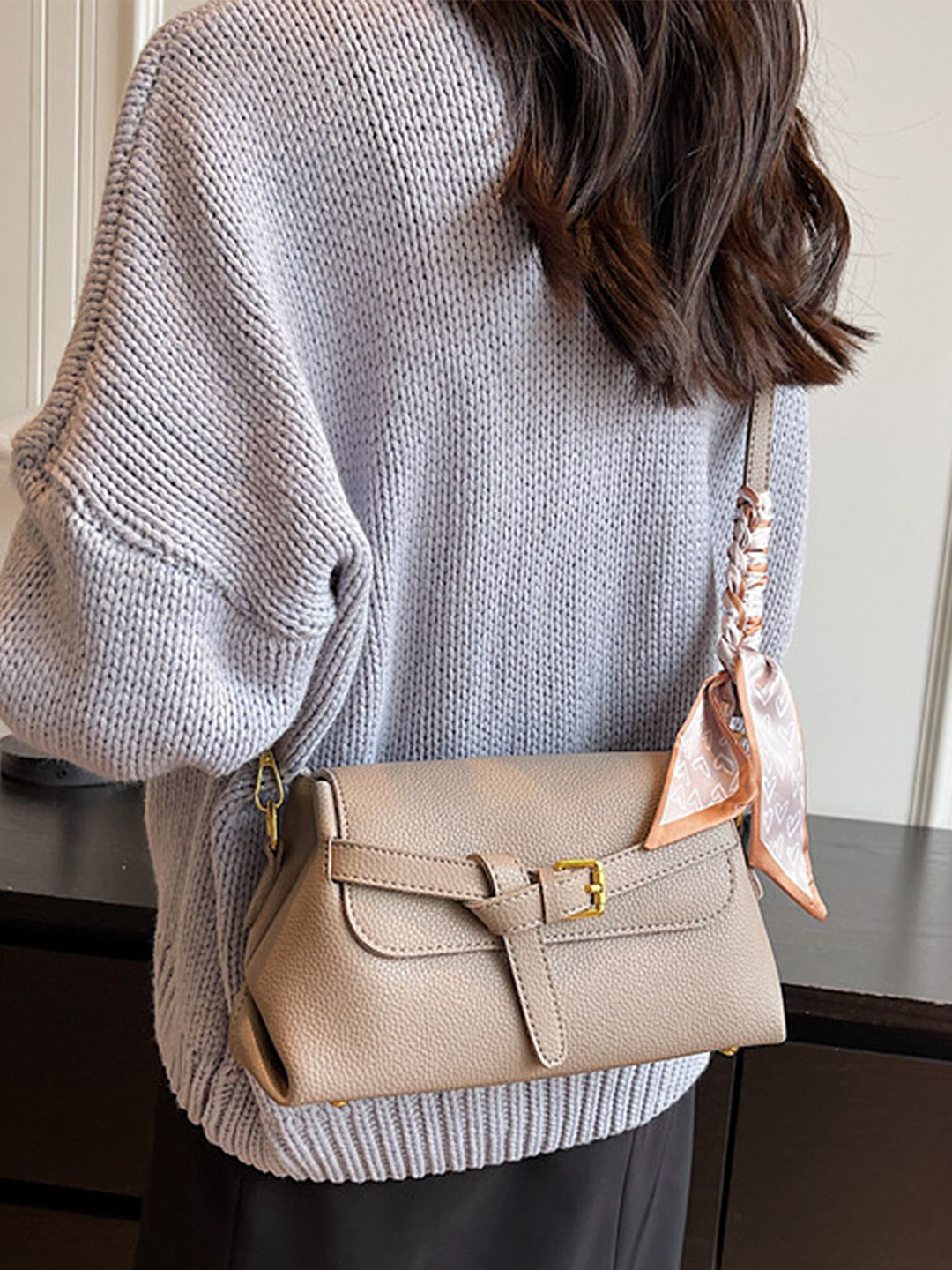LULU & SKY Textured Crossbody Sling Bag