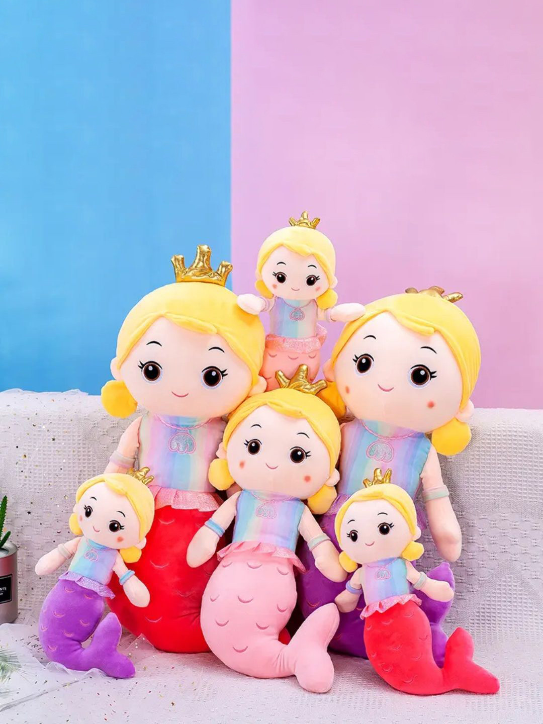 CuddleNest Kids Mermaid Doll Soft Toys and Dolls