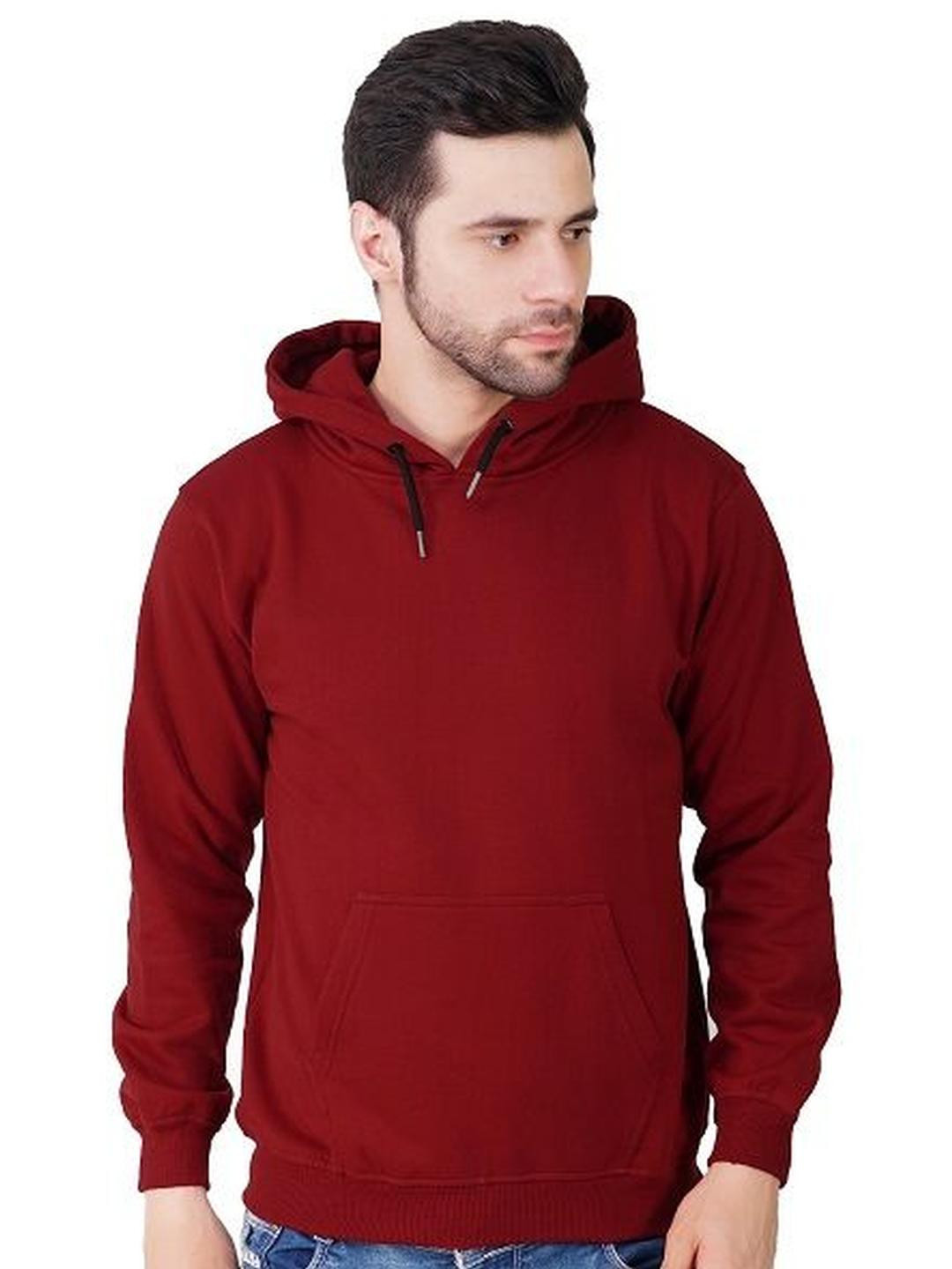 RELIGHT WEARS Men Solid Fleece Winter Hoodies