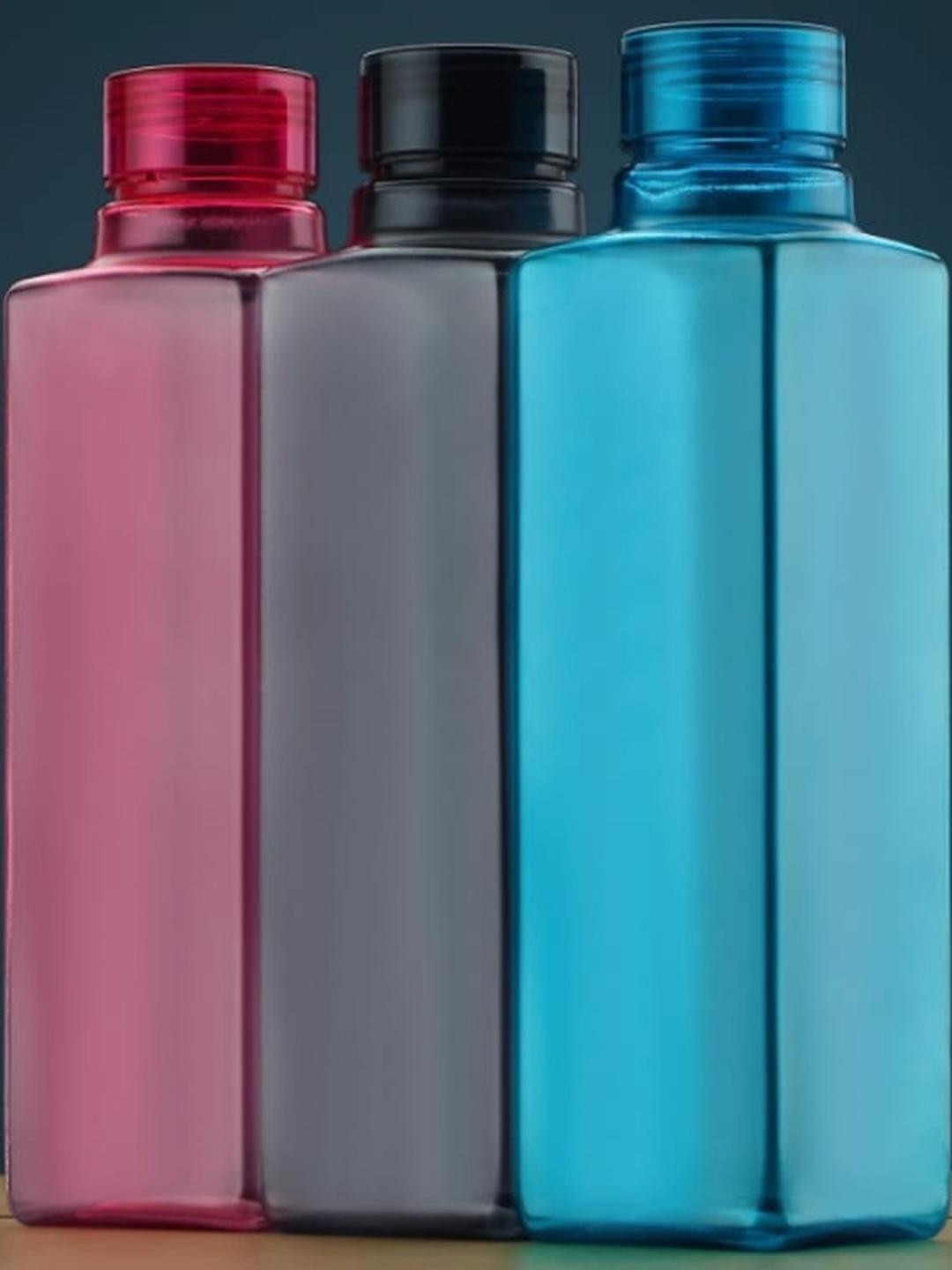 WeCoCo  Set of 6 Multicoloured Plastic Solid Water Bottle