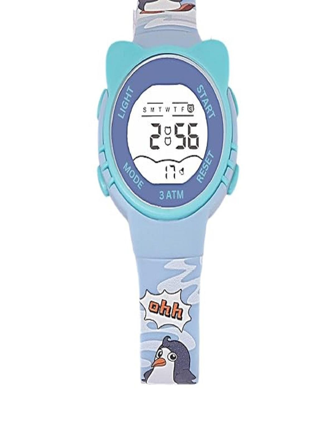 STYLEFLIX Unisex Kids Penguin Printed Multi Function Digital Watch
