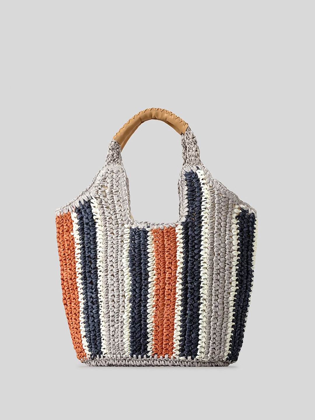 CORSICA Jute Textured Structured Handheld Bag